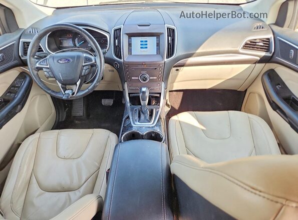 2FMPK3K91GBB48619 2016 FORD EDGE Gray Widok deski rozdzielczej