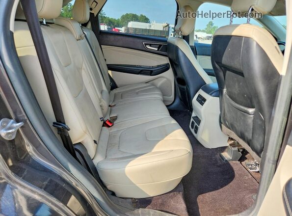 2FMPK3K91GBB48619 2016 FORD EDGE Gray Widok wnętrza z tyłu