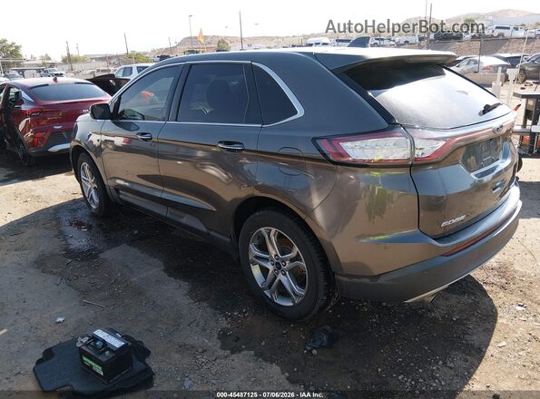 2FMPK3K91HBB28663 2017 FORD EDGE Gray Rear left