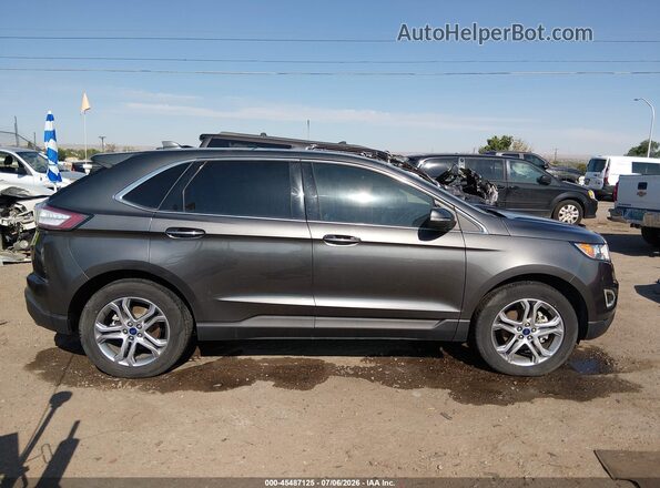 2FMPK3K91HBB28663 2017 FORD EDGE Gray 360 interior view