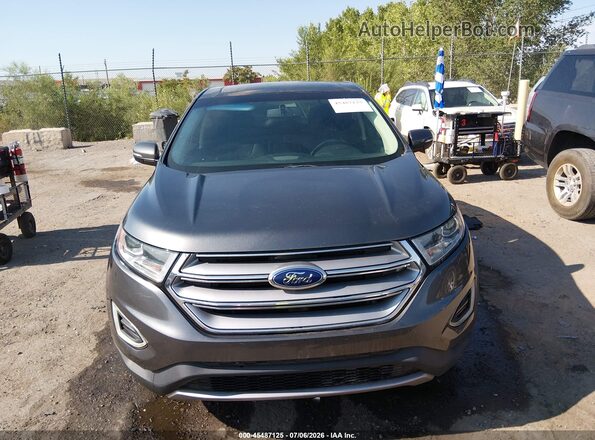 2FMPK3K91HBB28663 2017 FORD EDGE Gray Rear interior view
