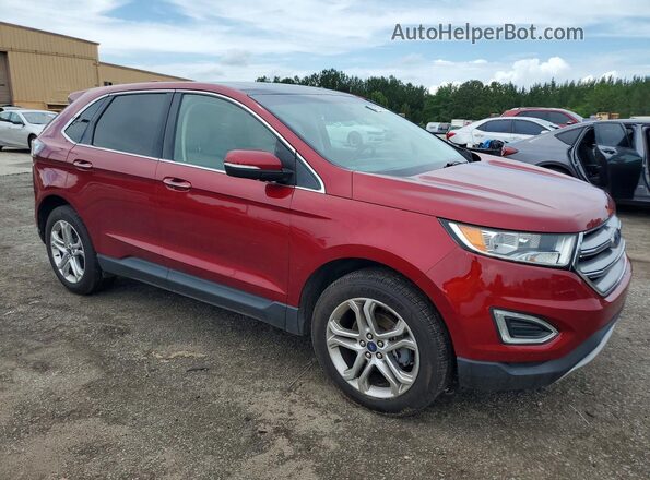 2FMPK3K91HBB62098 2017 FORD EDGE Red Front right