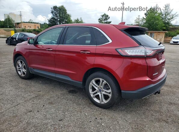 2FMPK3K91HBB62098 2017 FORD EDGE Red Rear left