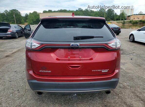 2FMPK3K91HBB62098 2017 FORD EDGE Red Rear view