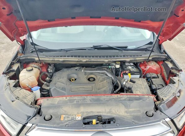 2FMPK3K91HBB62098 2017 FORD EDGE Red Rear interior view