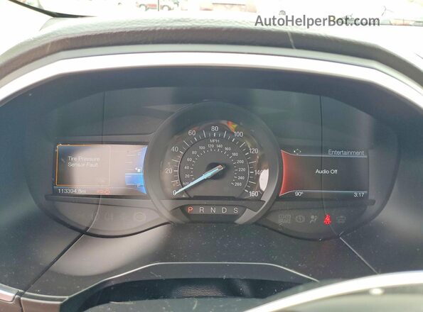 2FMPK3K91HBB62098 2017 FORD EDGE Red Instrument cluster view
