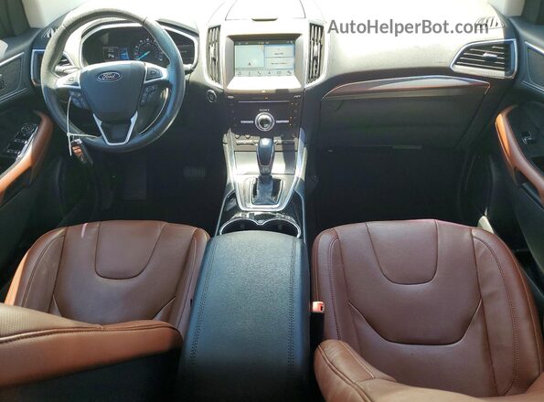 2FMPK3K91HBB79418 2017 FORD EDGE White Dashboard view