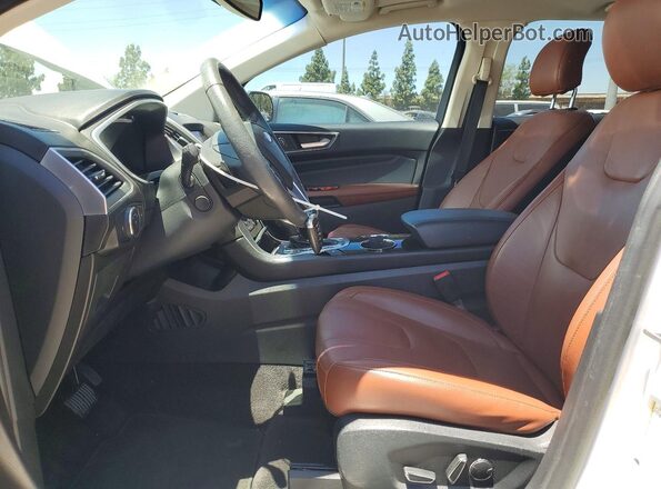 2FMPK3K91HBB79418 2017 FORD EDGE White Front interior view