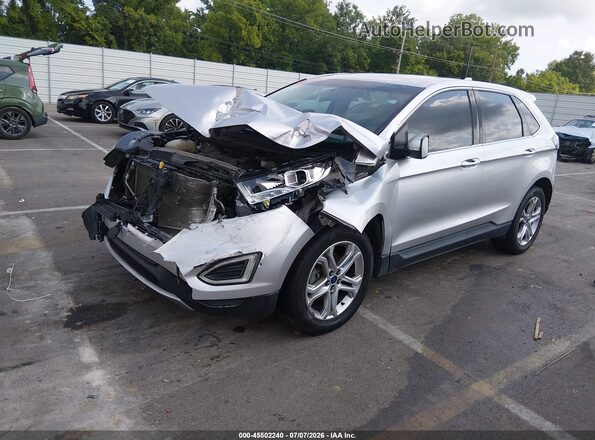 2FMPK3K91HBC14068 2017 FORD EDGE Silver Передня ліва чверть