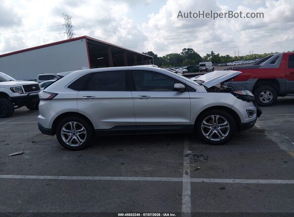 2FMPK3K91HBC14068 2017 FORD EDGE Silver Вид задньої частини салону
