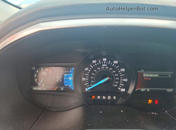 2FMPK3K91LBA56260 2020 FORD EDGE Черный Вид щитка приборов