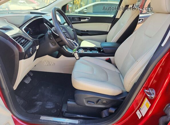2FMPK3K91LBB45391 2020 FORD EDGE Красный Вид салона спереди