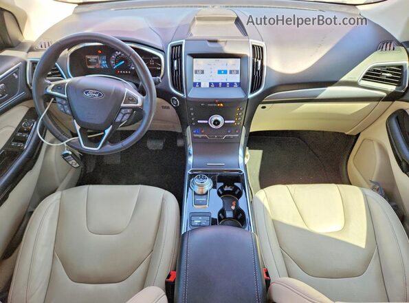 2FMPK3K91LBB45391 2020 FORD EDGE Красный Вид панели приборов