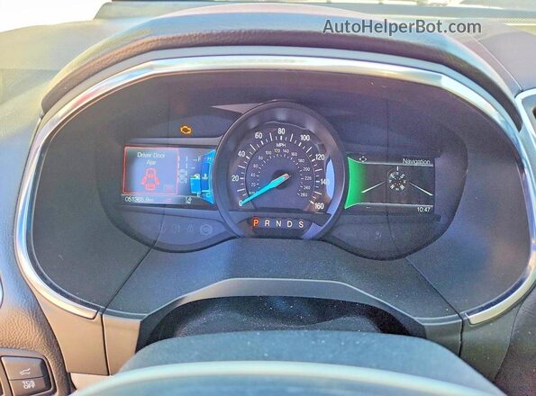 2FMPK3K91LBB45391 2020 FORD EDGE Красный Вид щитка приборов