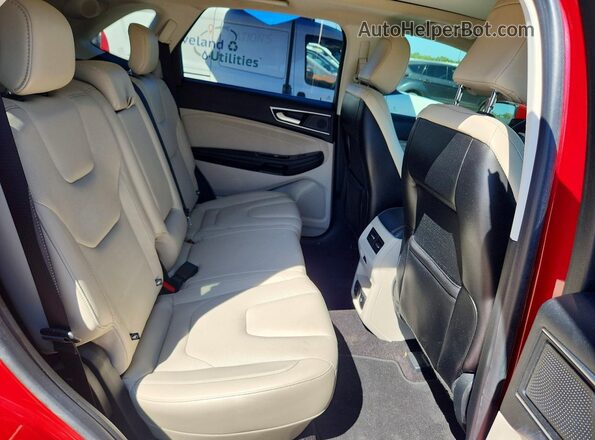 2FMPK3K91LBB45391 2020 FORD EDGE Красный Вид задней части салона