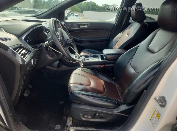 2FMPK3K91LBB57511 2020 FORD EDGE White წინა სალონის ხედი