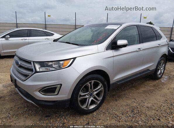 2FMPK3K92GBB05908 2016 FORD EDGE Silver წინა მარცხენა ხედი სამი მეოთხედიდან