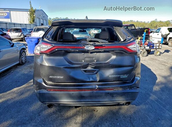 2FMPK3K92JBB20464 2018 FORD EDGE Gray უკანა ხედი