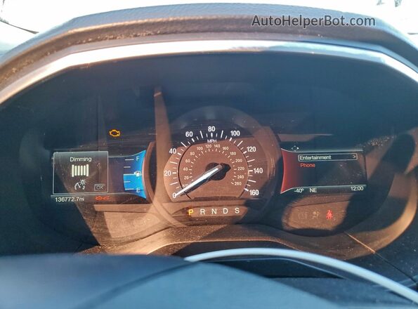2FMPK3K92JBB20464 2018 FORD EDGE Gray ხელსაწყოთა პანელის ხედი