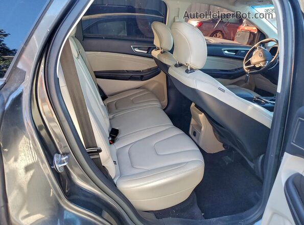 2FMPK3K92JBB20464 2018 FORD EDGE Gray უკანა სალონის ხედი