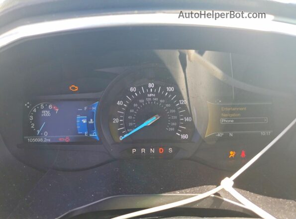 2FMPK3K92JBB31710 2018 FORD EDGE Серый Вид щитка приборов
