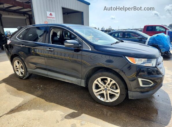 2FMPK3K92JBB75254 2018 FORD EDGE Черный Передняя правая четверть