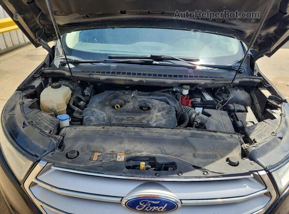 2FMPK3K92JBB75254 2018 FORD EDGE Черный Вид подкапотного пространства