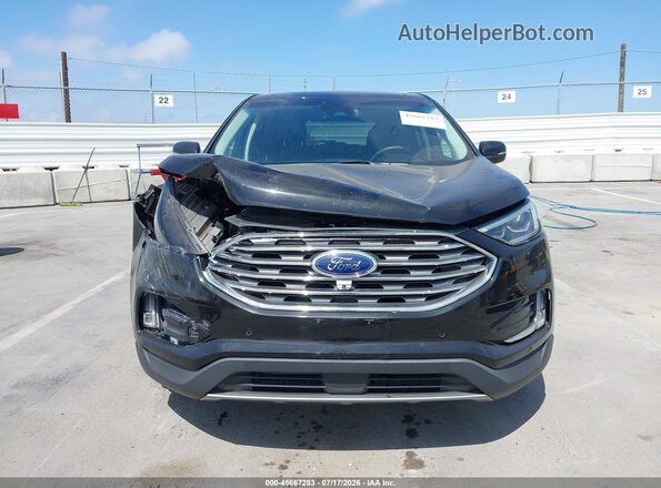 2FMPK3K92KBC37348 2019 FORD EDGE Черный Вид щитка приборов