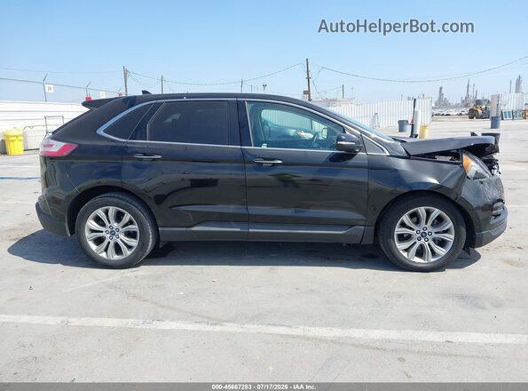 2FMPK3K92KBC37348 2019 FORD EDGE Черный Вид задней части салона