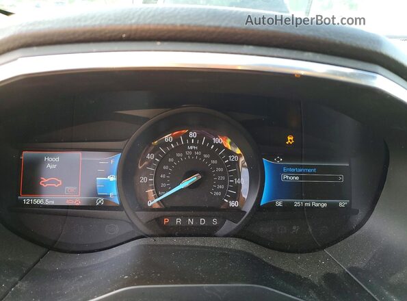 2FMPK3K92MBA51747 2021 FORD EDGE Black Սարքավորումների վահանակի տեսք