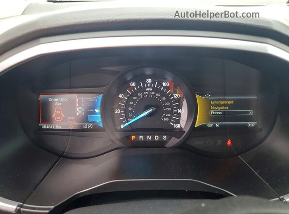 2FMPK3K93KBB52390 2019 FORD EDGE White Widok zestawu wskaźników