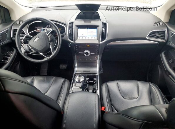 2FMPK3K93KBB52390 2019 FORD EDGE White Widok deski rozdzielczej