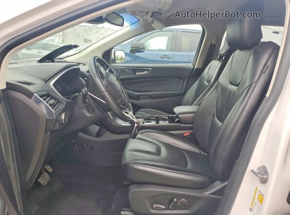 2FMPK3K93KBB52390 2019 FORD EDGE White Widok wnętrza z przodu