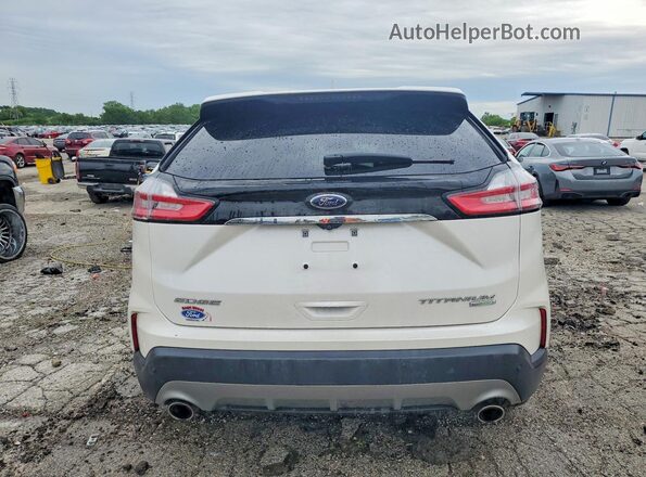 2FMPK3K93KBB52390 2019 FORD EDGE White Widok z tyłu