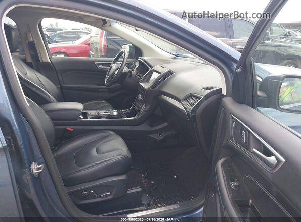 2FMPK3K93KBC20235 2019 FORD EDGE Синий Вид салона спереди