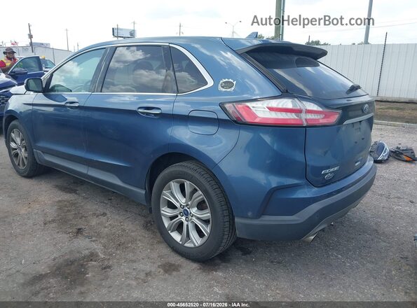 2FMPK3K93KBC20235 2019 FORD EDGE Синий Задняя левая четверть