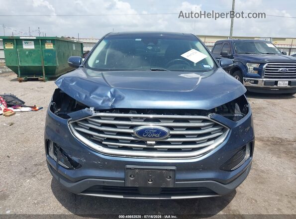 2FMPK3K93KBC20235 2019 FORD EDGE Синий Вид щитка приборов