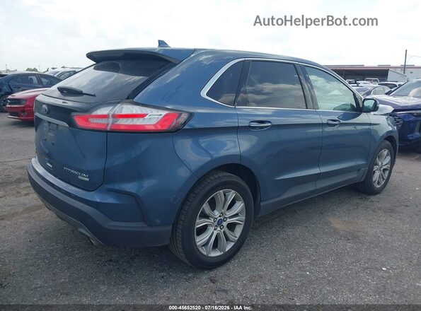 2FMPK3K93KBC20235 2019 FORD EDGE Синий Задняя правая четверть