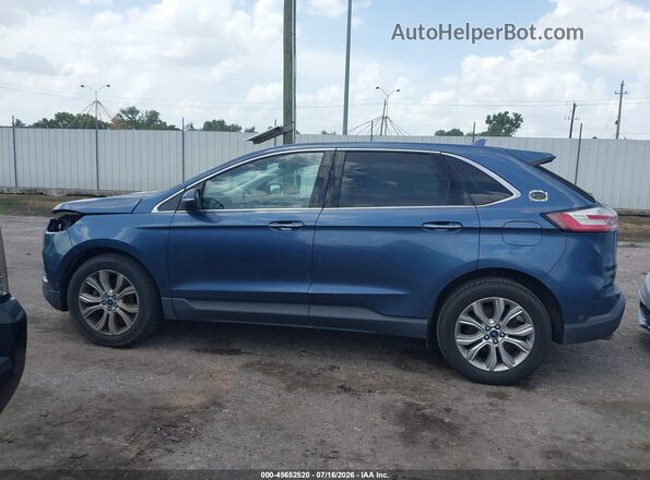2FMPK3K93KBC20235 2019 FORD EDGE Синий Панорамный вид салона 360°
