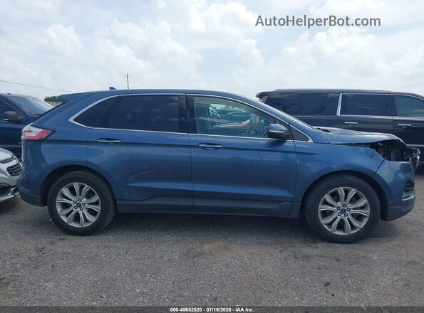 2FMPK3K93KBC20235 2019 FORD EDGE Синий Вид задней части салона