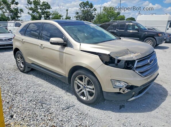 2FMPK3K94HBB55047 2017 FORD EDGE Gold წინა მარჯვენა