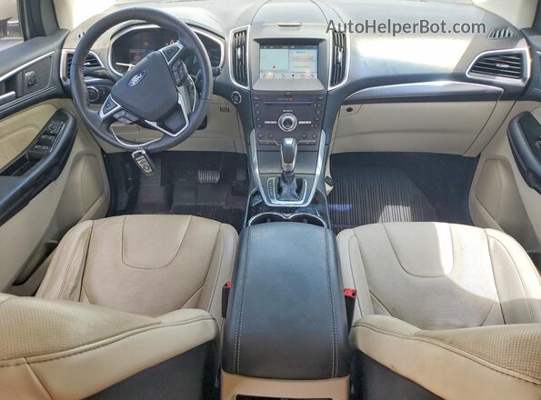2FMPK3K94HBB55047 2017 FORD EDGE Gold წინა პანელის ხედი
