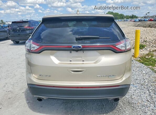 2FMPK3K94HBB55047 2017 FORD EDGE Gold უკანა ხედი