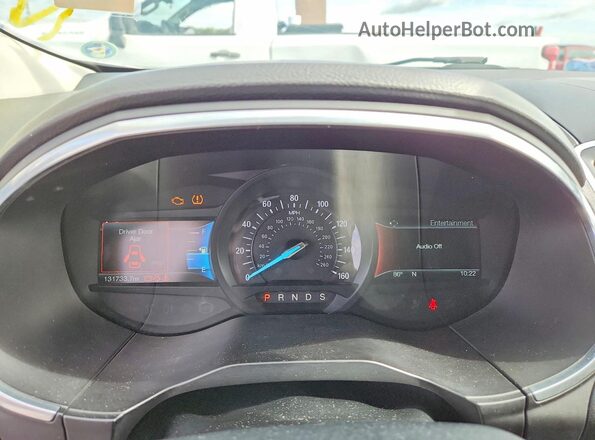 2FMPK3K94JBB15511 2018 FORD EDGE Silver ხელსაწყოთა პანელის ხედი