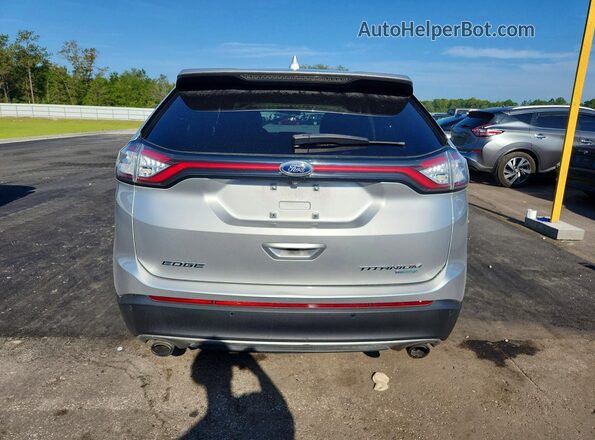 2FMPK3K94JBB15511 2018 FORD EDGE Silver უკანა ხედი