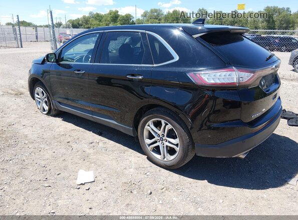 2FMPK3K94JBB42773 2018 FORD EDGE Черный Задняя левая четверть