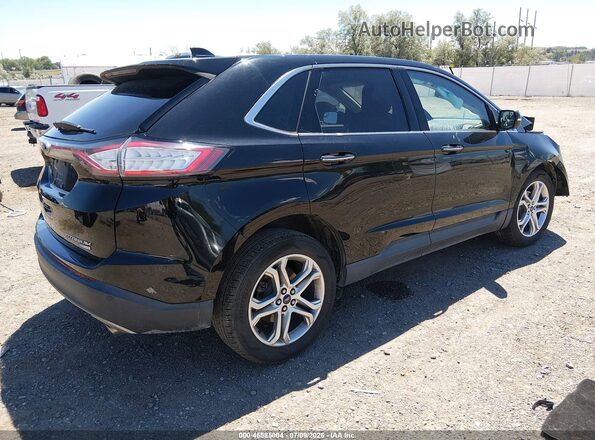 2FMPK3K94JBB42773 2018 FORD EDGE Черный Задняя правая четверть