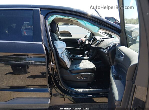 2FMPK3K94JBB42773 2018 FORD EDGE Черный Вид салона спереди