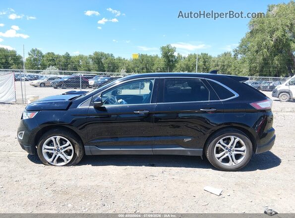 2FMPK3K94JBB42773 2018 FORD EDGE Черный Вид задней части салона
