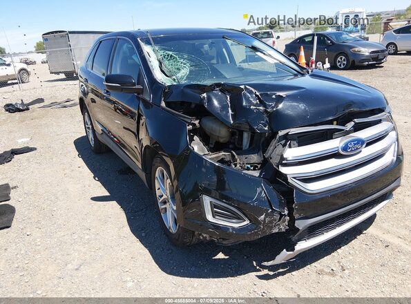 2FMPK3K94JBB42773 2018 FORD EDGE Черный Вид спереди